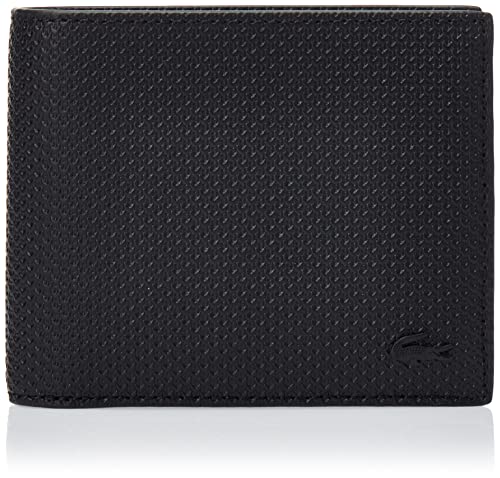 Image of Lacoste Men's Chantaco Billfold With Zip Card Holder Wallet, Black, One Size
