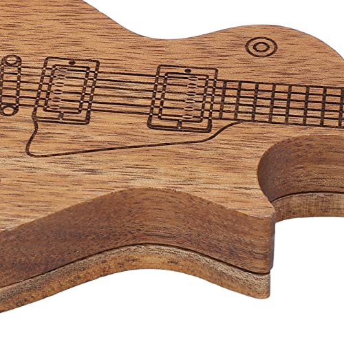 Hapivida Boîte de sélection de Guitare en Bois, Mallette de Rangement de médiator en Forme de Guitare, pièces d… - Les Beatles, Paul McCartney, John Lennon, RIngo Starr, George Harrison Hapivida Boîte de sélection de Guitare en Bois, Mallette de Rangement de médiator en Forme de Guitare, pièces d… – Image 7