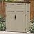 Suncast 54 Cubic Feet Vertical Storage Shed with Durable Plastic Construction, Multiple Wall Panels and Ample Space for Outdoor Storage