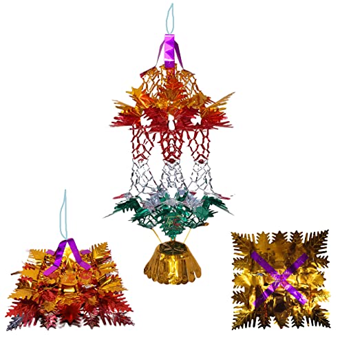 Image of Premium Folding Paper Hanging Lamps Chandeliers Garland for All Occasion (Yoko Lamp, 12 Pieces)