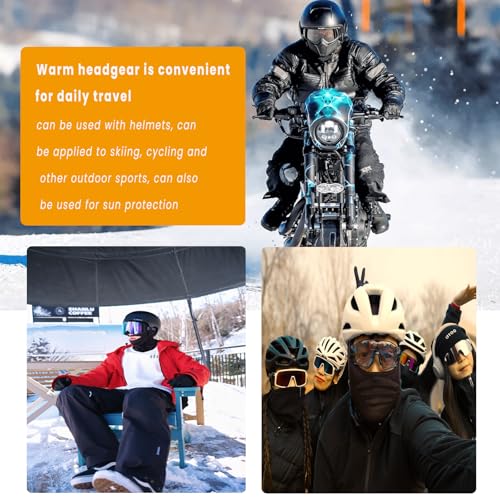 ub kcsxr Kälte- und Windschutzhauben für Männer und Frauen, Skimasken - für Winterlauf, Motorradfahren, Radfahren und Skifahren - Motorradhelm (rosa)
