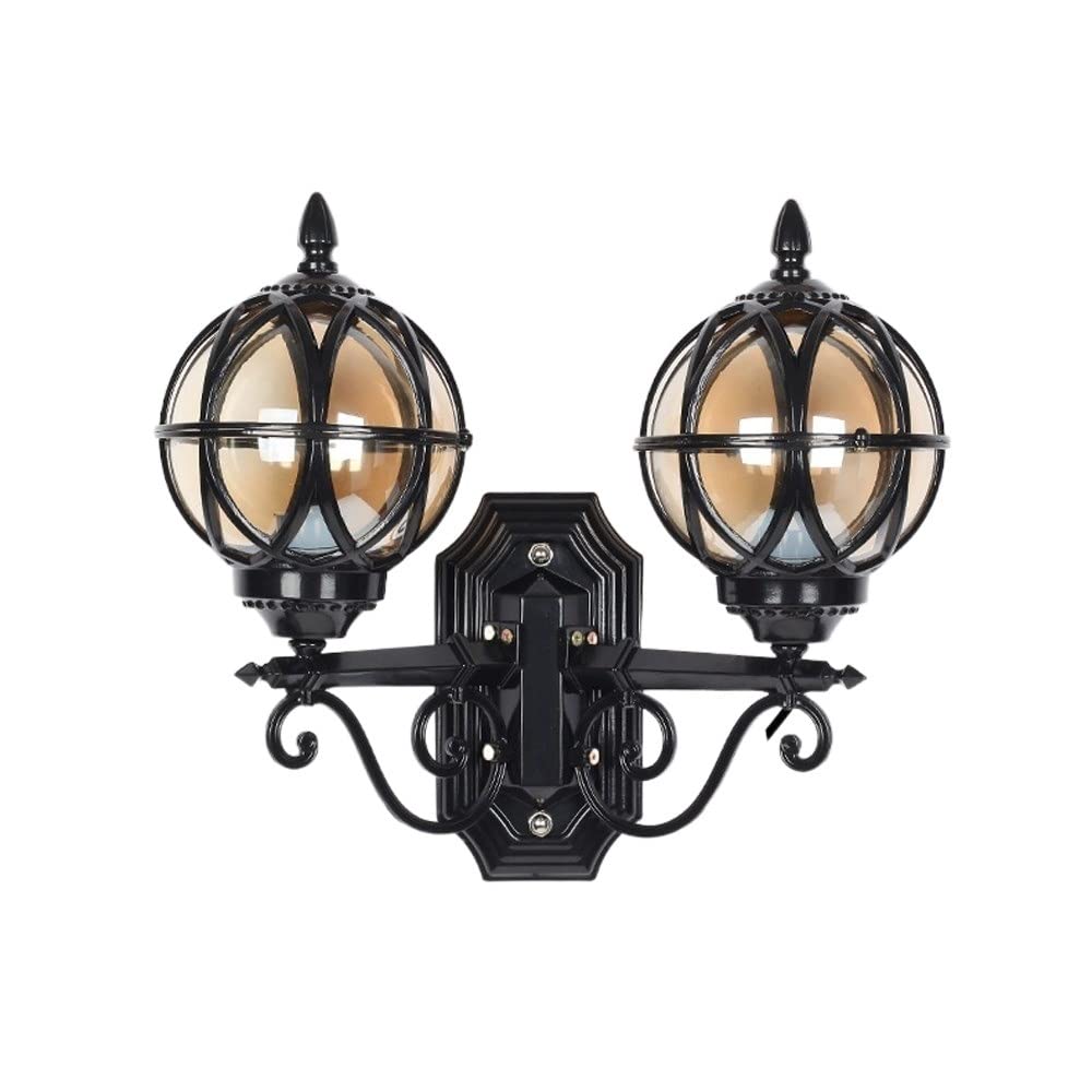 Luminaire extérieur double tête pour sécuriser une grande allée