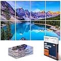 BUBOS 8 Pcs Art Acoustic Wall Panel,47.2”x31.4”Self Adhesive for Home Decor