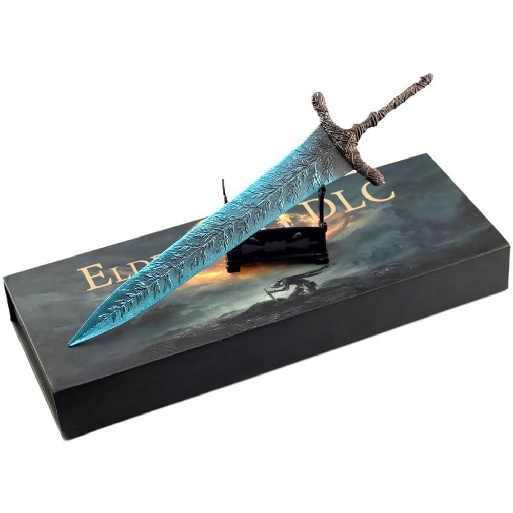 MIAOWRElden Dark Moon Greatsword Model 30Cm/11.8In Darkmoon Sword,Full Metal Material with Display Stand,Paper box