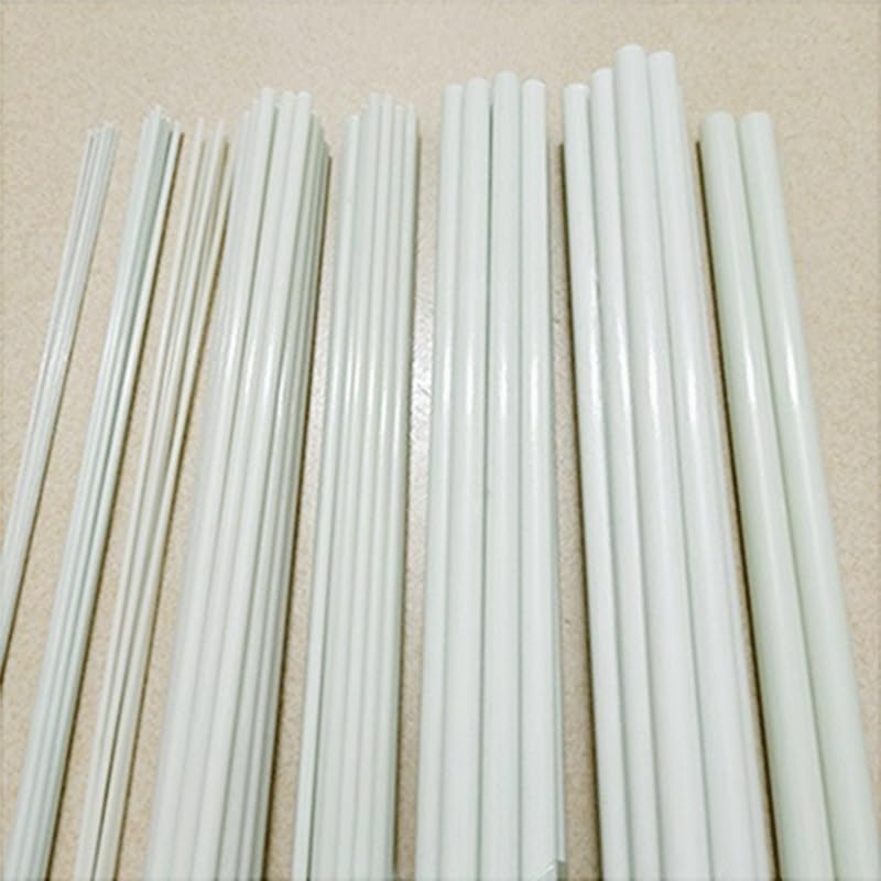 Asta in fibra di vetro bianca da 1 pezzo, barra in fibra di vetro solida da 300 cm, aste di supporto for decorazioni domestiche(5mm)