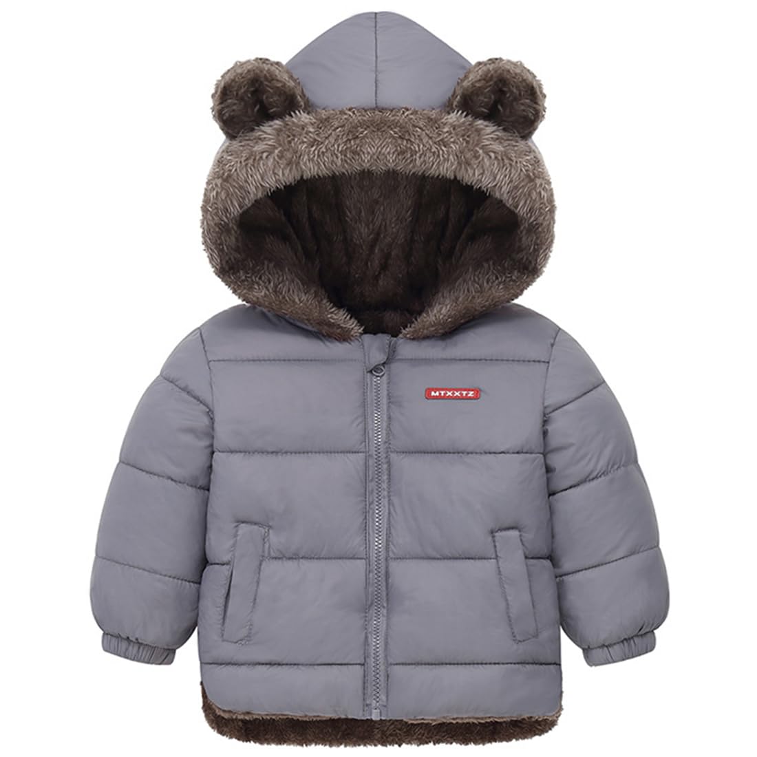 Fairy Baby Infant Baby Winter Coat Cute Teddy Bear Hooded Jacket Warm Fleece Outerwear Windproof Toddler Boys Girl 6M-4T