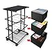MAX Houser Dresser Storage with 3 Drawers, Fabric Dresser Tower, Vertical Storage Unit for Bedroom, Closet, Office, Black