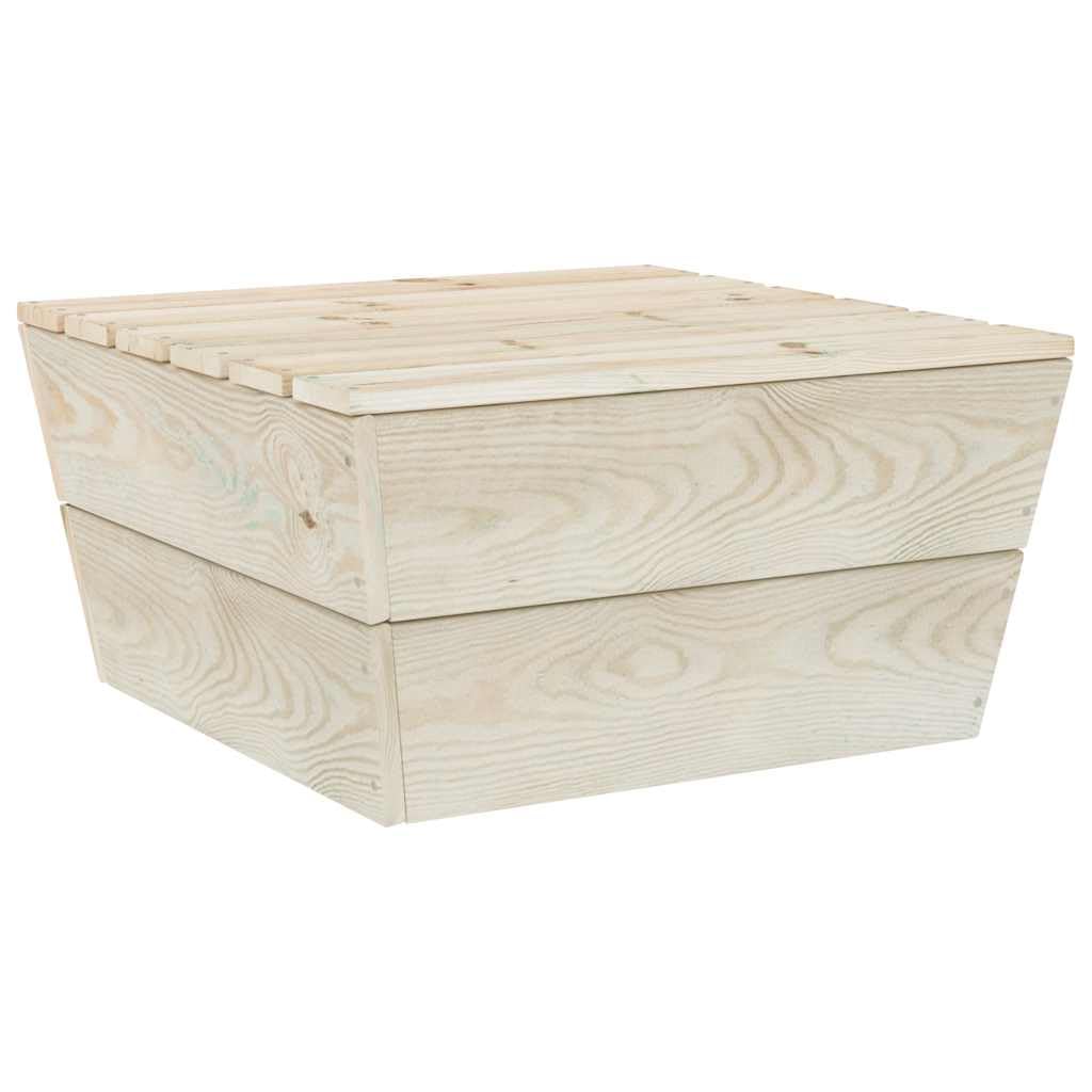vidaXL 2X Madera de Abeto Impregnada Mesas de Jardín Centro Exterior Patio Terraza Balcón Café Té Sofá Muebles Mobiliario Duradera Robusta