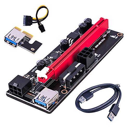 PCI-E grafische kaart kabel Riser Card USB 3.0 adapterkabel PCI-E 1X naar 16X verlengkabel compatibel met PCI-E zwart - Image 4