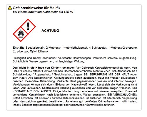 Mailfix von Bindulin 6,5 g - Reparatiepasta van vloeibare kunststof voor het repareren van email en porselein elimineert beschadigingen op geëmailleerde oppervlakken, bijv. wasmachine, badkuip, - Afbeelding 4