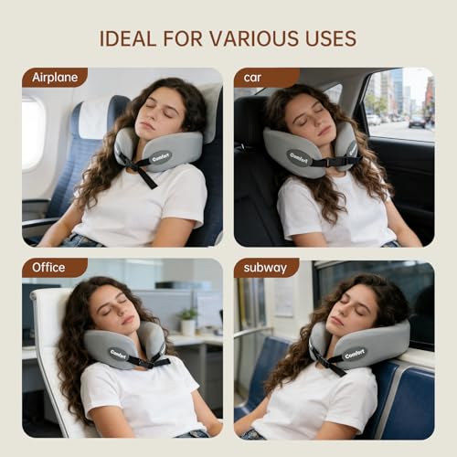 Almohada de espuma viscoelástica para cuello ergonómica miniatura 4