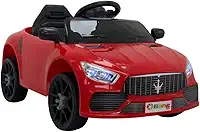 Bang Toys - Carrinho Elétrico Infantil Striker X10 12V - com Luzes de LED, Sons, Entrada USB/MP3, Bluetooth, Controle Remoto - Suporta até 30kg - Cor Vermelho