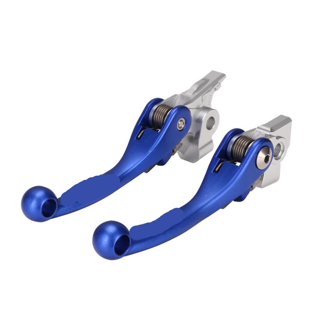 Palanca de embrague de titanio forjado y aluminio azul para motos EXC y SXF