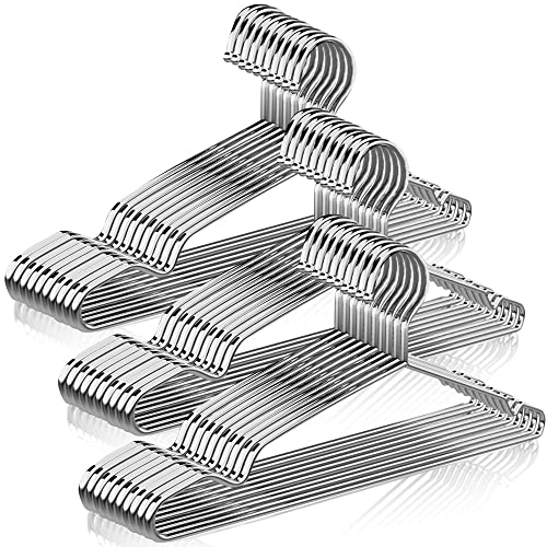 Fijaciones Y Adhesivos, Single Detail Page Misc 30 Ganchos para Ropa Perchas - Percha de Acero Inoxidable Sólida 42 CM Metal Ligero Resistente y Duradera para Chaqueta Pantalones Estándar Ahorro de Espacio...