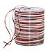 Produktbild PRÄSENT C.E. Pattberg Raffia-Multicolour Bastband rot-grün-weiß, 50 m Geschenkband zum Einpacken, 5-strängiges Bastelband für Geschenke, Zubehör zum Dekorieren & Basteln