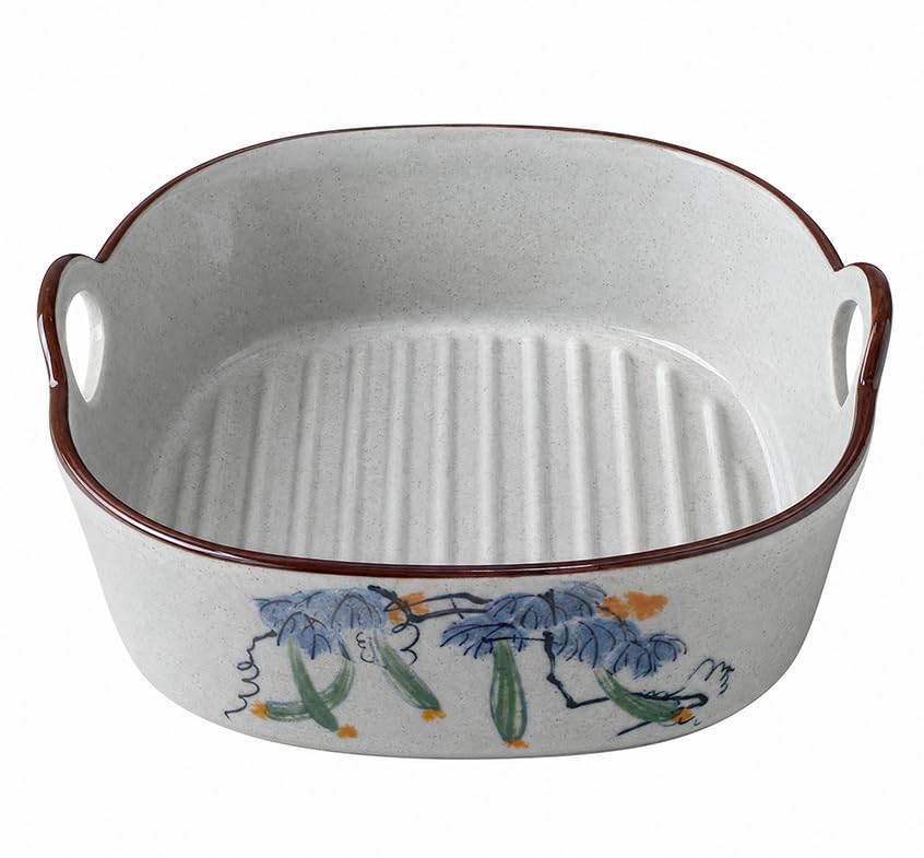 Ceramics Baking Oven Dishes,Baking Tray Ceramic, 9.5'' Lasagne Dish,17.6cm Rectangular Oven Dish with Handles,Lasagna Casserole Pan, Small Oven Dish Roasting Tray Safe & Microwave Safe