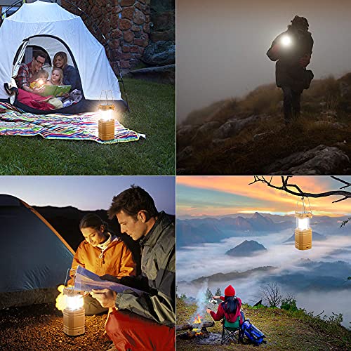 Solar Camping Lantern, Portable Ultra Bright LED Flashlight, 30-35 Hours Long Playtime, USB Charger and Power Bank, Easy to Use, Electronic Lantern for Hiking, Reading, Emergency - Image 8
