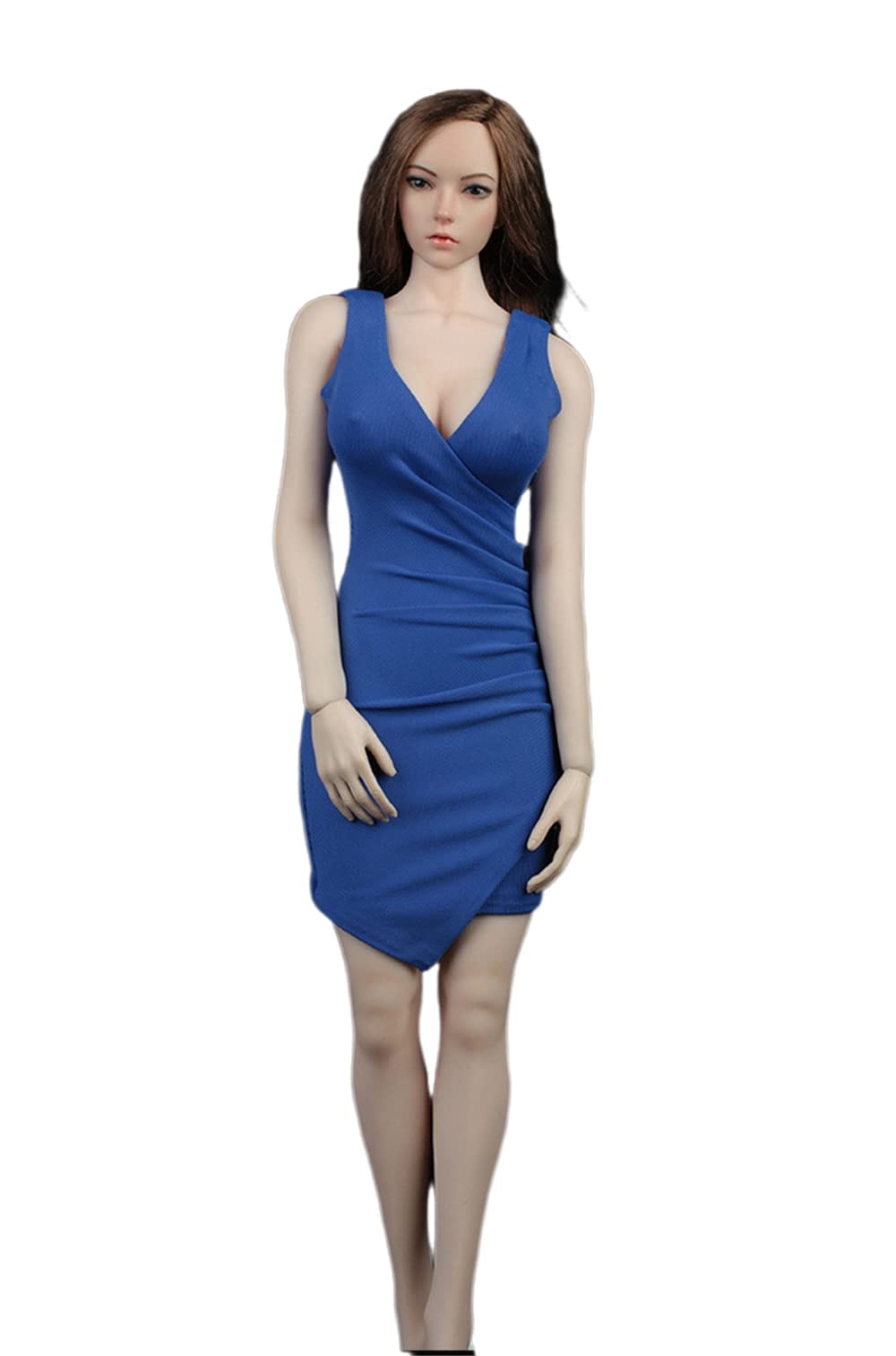 Jupe moulante 1/6 AMITD robe longue haute couture pour figurine haute