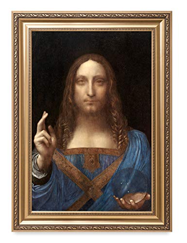 DECORARTS - Portrait Of Christ in Salvator Mundi by Leonardo