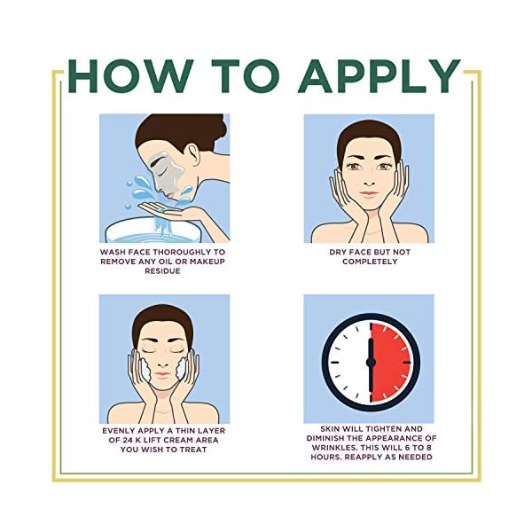 24k-Gold-Cream-Face-Lifting-Firming-Wrinkle-Cream-Anti-Wrinkle-Cream-for-Women-Men-Firms-Tightens-Use-to-Reduce-Appearance-Of-Wrinkles-and-Fine-Lines--50ML 24k Instant Face Lift Cream | Tighter, Firmer Skin in Minutes | Plant Stem Cell Science | Anti Aging Moisturizer to Smooth Fine Lines, Wrinkles | Natural, Vegan, Cruelty Free | 50ml, 3 Month Supply