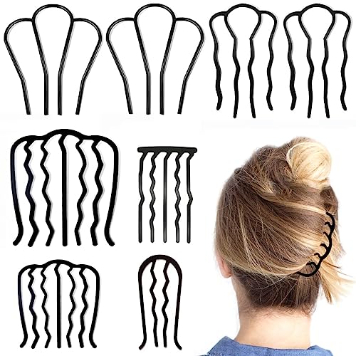 8 Peines Laterales para Cabello Vintage en Pack miniatura 1