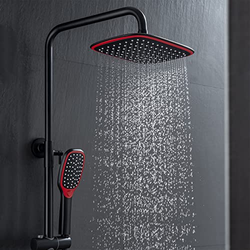 Robinet de douche thermostatique triple fonction en laiton pour baignoire
