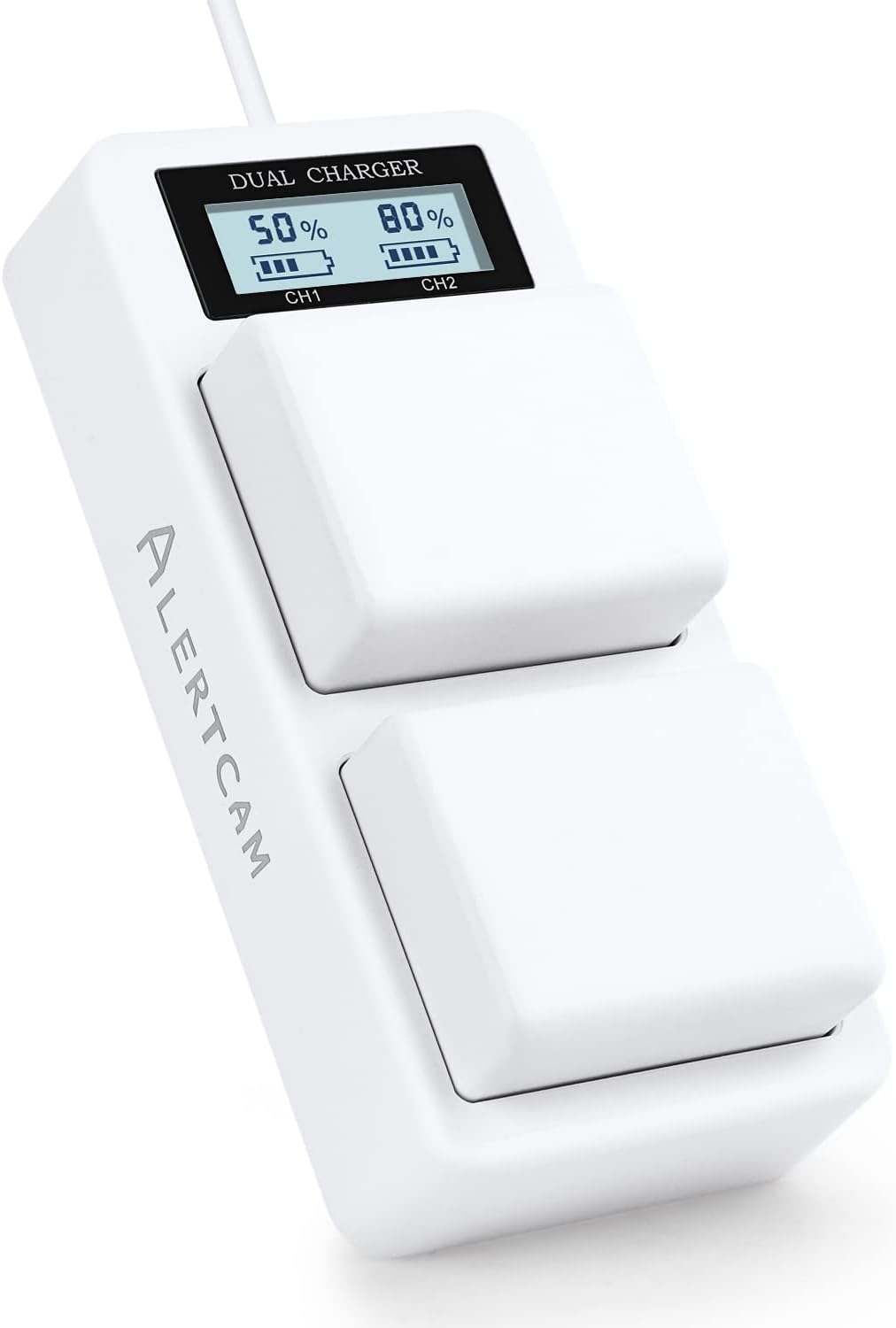 Battery Charger Station for Arlo Pro 3/Pro 4/Pro 5S and Arlo Ultra/Ultra 2, Digital LED Display Dual Charging Station for Arlo Battery (Only (No Batteries)