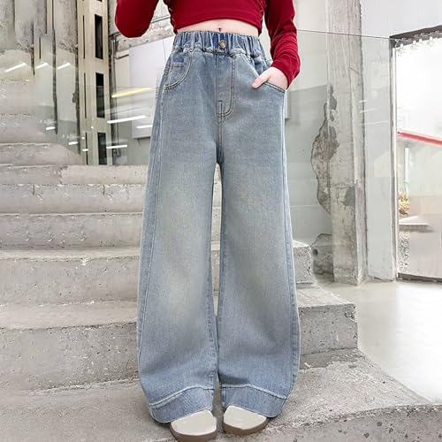 Girls Baggy Jeans High Waisted Wide Leg Vintage Kids Y2k Pants Casual Trendy Plus Size School Sports Hip Hop Jeans2