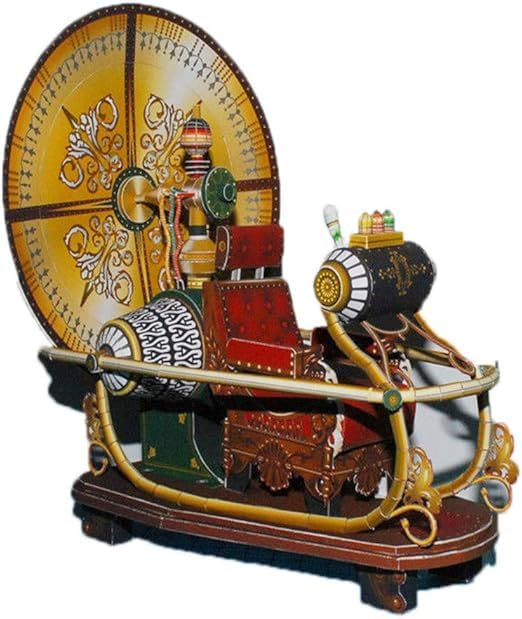 DOKUYIE Time Machine à fabriquer soi-même en papier Motif machine à faire soi-même 27 x 26 x 14 cm