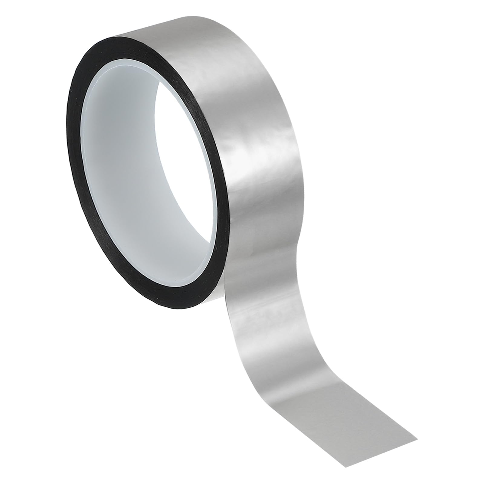 PATIKIL Metalized Polyester Film Tape 30mm x 50 Meters, Metallic Decor Tape Matte Silver Adhesive Mirror Tape for Detailing Accent Wall Graphic Arts Boat Trim Walls