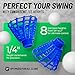 BirTee Golf Tees - PRO Speed Plus with Flexibility & Durability - 8 Pack. Indoor Golf Tees/Golf Simulator Tees/Winter Plastic Golf Tees (Yellow)