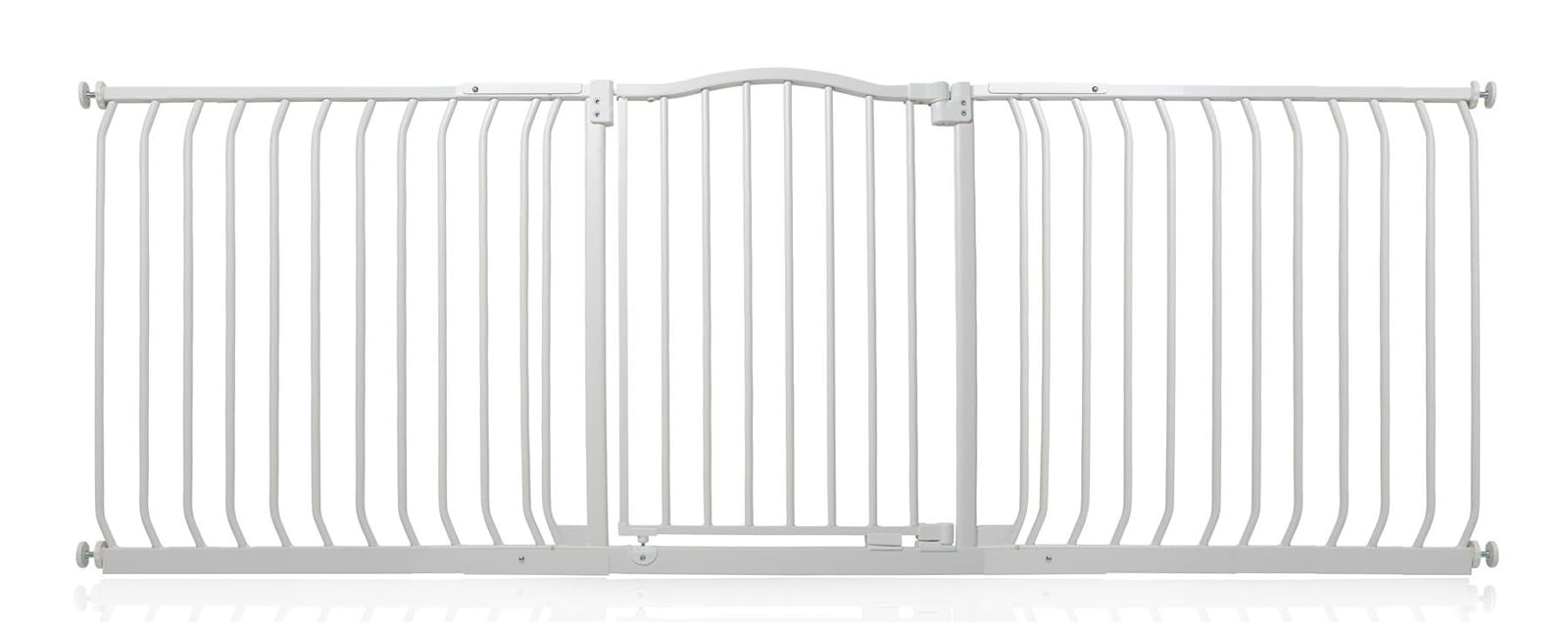 Safetots Curved Top Safety Gate, 71cm - 80cm, Matt White, Pressure Fit Stair Gate, Baby Gate for Doors Hallways and Spaces, Safety Barrier, Easy Installation — view 42
