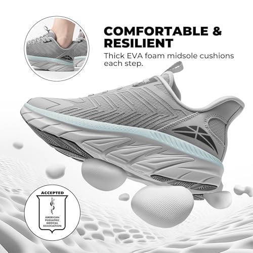 Image of ALLSWIFIT Women's Slip On Walking Shoes Running Comfortable Tennis Breathable Non Slip Athletic Gym Workout Cross Training Fashion Sneakers