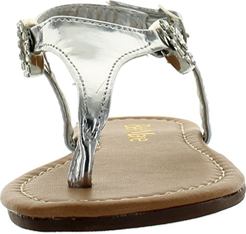 Bella Marie Girls Marie-9K Fashion Slip On Cute Braid Style Strappy Buckle Kids Sandals3