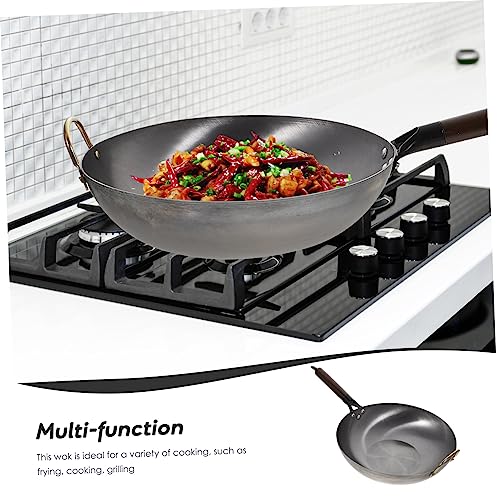 Wok de hierro grande STOBAZA para cocina tradicional miniatura 5