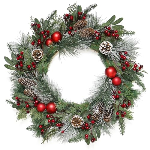 Weldomcor 60CM Weihnachtskranz Türkranz, Groß Weihnachtsgirlande...