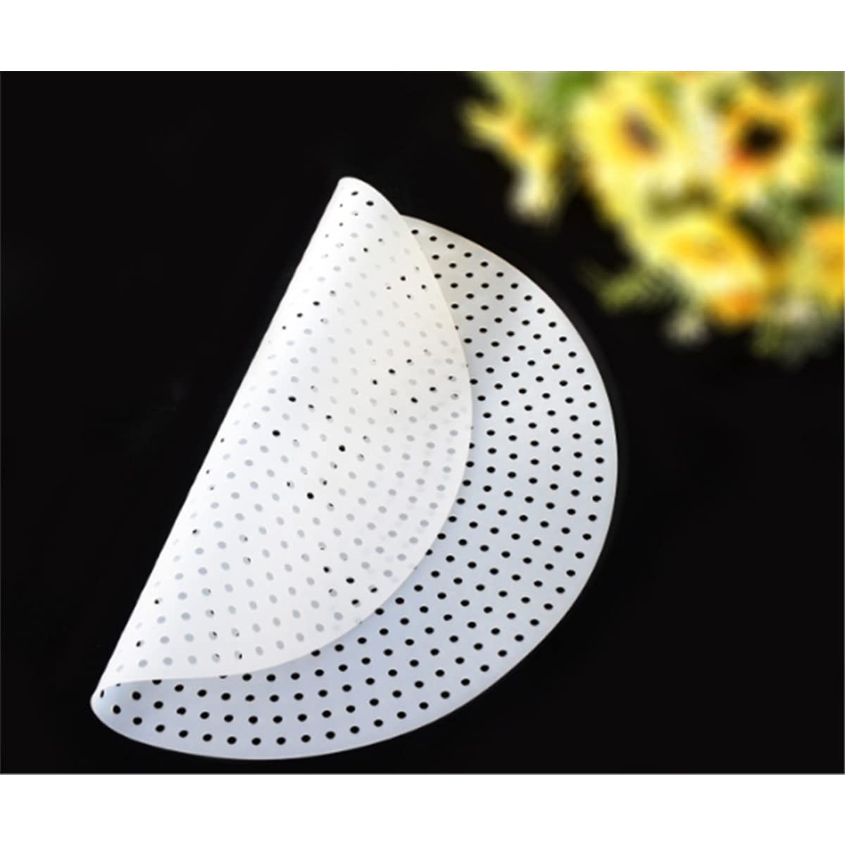 Runde Reisdampfmatte 36 cm, Wiederverwendbare, Brandsichere Silikonmatte, Reiskocher-maschenmatte Zur Verhinderung Von Reiskruste
