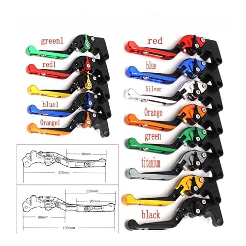 Levier d'embrayage pour Yamaha XT660X 2004-2008 pliable et extensible - 8