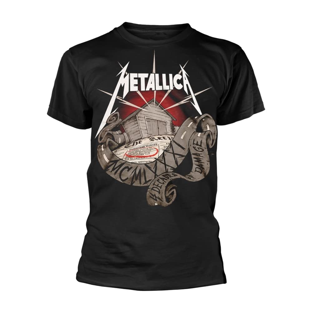 Metallica 40Th Anniversary Garage Official Tee T-Shirt Mens Unisex