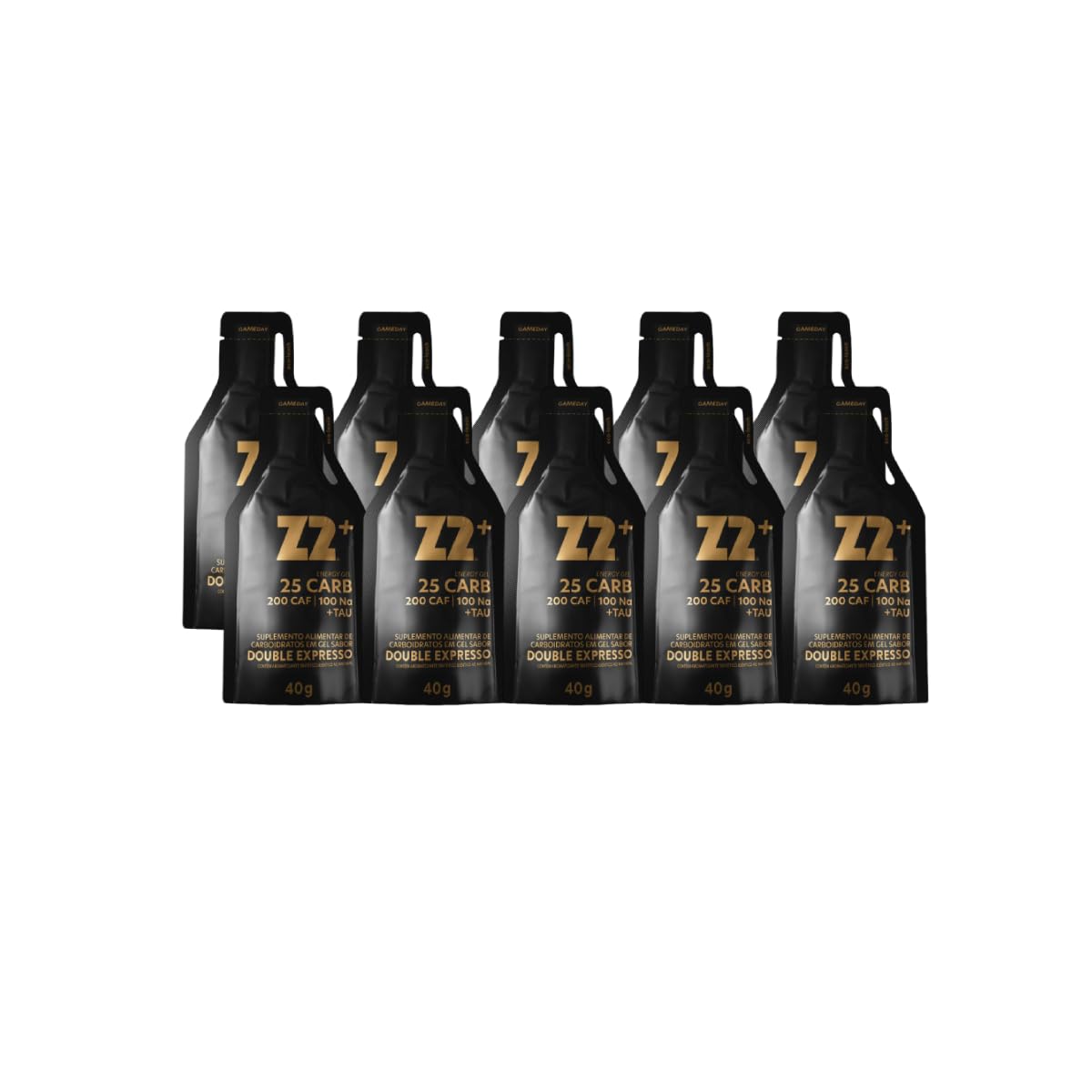 Energy Gel Z2 Sabor Double Expresso 10 Sachês 40g - Linha Gameday