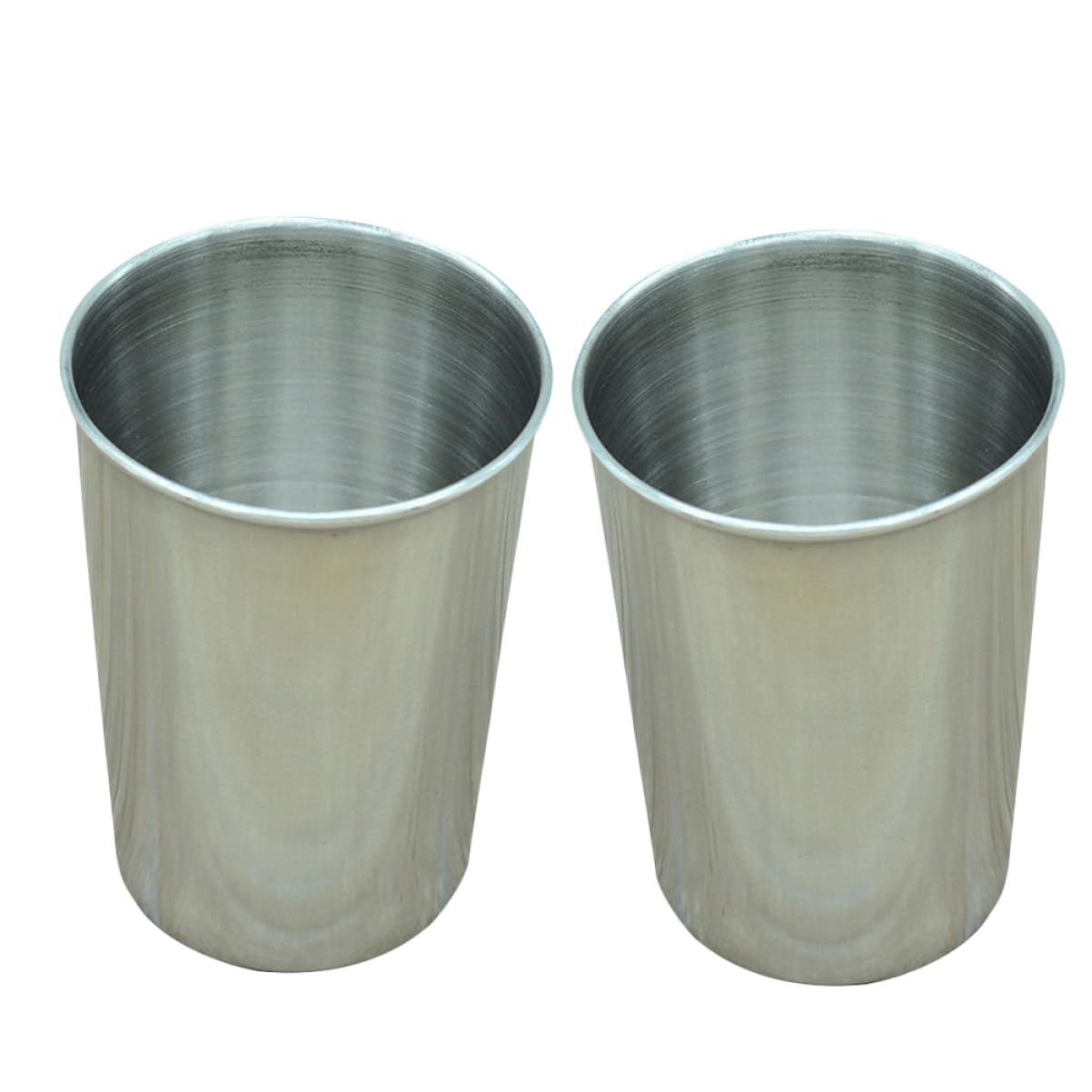 RORPOIR 2pc Stainless Steel Bathroom Cup Toothbrush Tumbler Water Beverage Cup 180ml