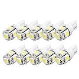 Lookatool® 10pcs T10 Wedge 5-SMD 5050 Xenon LED Light bulbs 192 168 194 W5W 2825 158 White