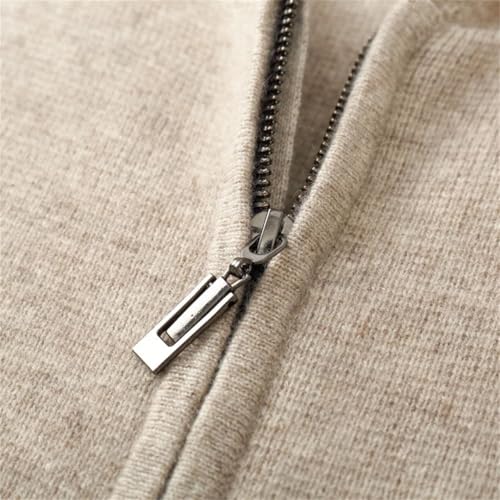 Men's Hooded Top with Zipper and Pocket Comfortable Knit Sweater 100 Percent Merino Wool Sweater Wool Sweater3