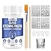 SHOPPGO Glass Etching Cream, Glass Etching Kit 80g, Create Various Frosted Patterns on the Glasses Surface, con 4PCS glass etching Stencils Reusable, for DIY Artworks, Window, Mirrors, etc