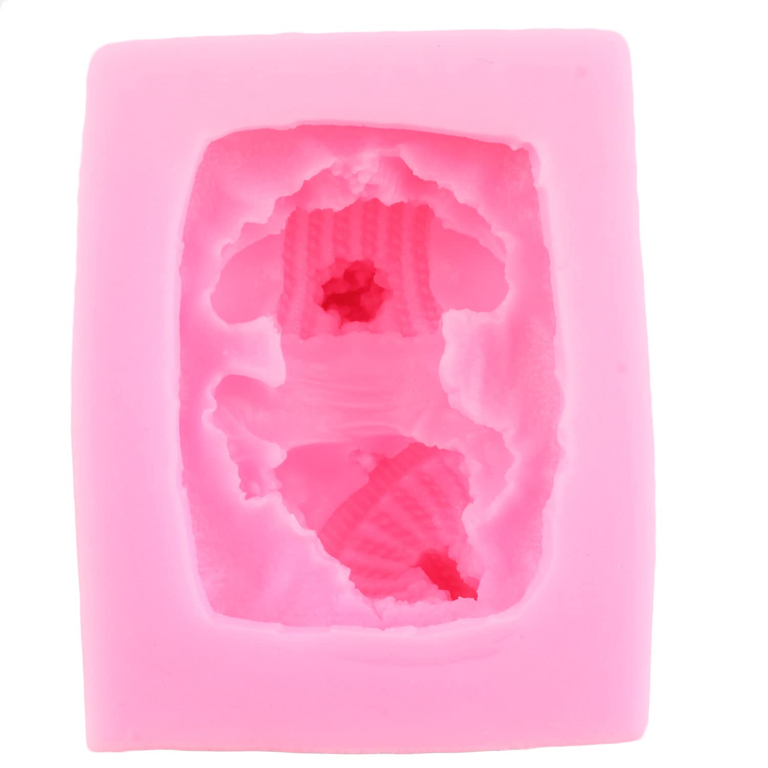Molde de silicona para fondant, diseño de bebé durmiendo
