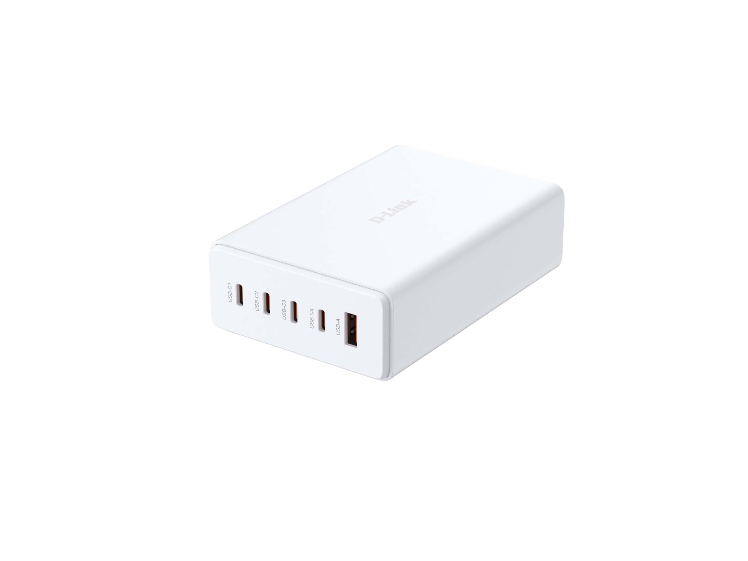 D-Link DCF‑241 Caricabatterie GaN 240 W – Stazione di ricarica USB 5 porte (4× USB‑C), PD 3.1, QC 4.0/3.0, compatta