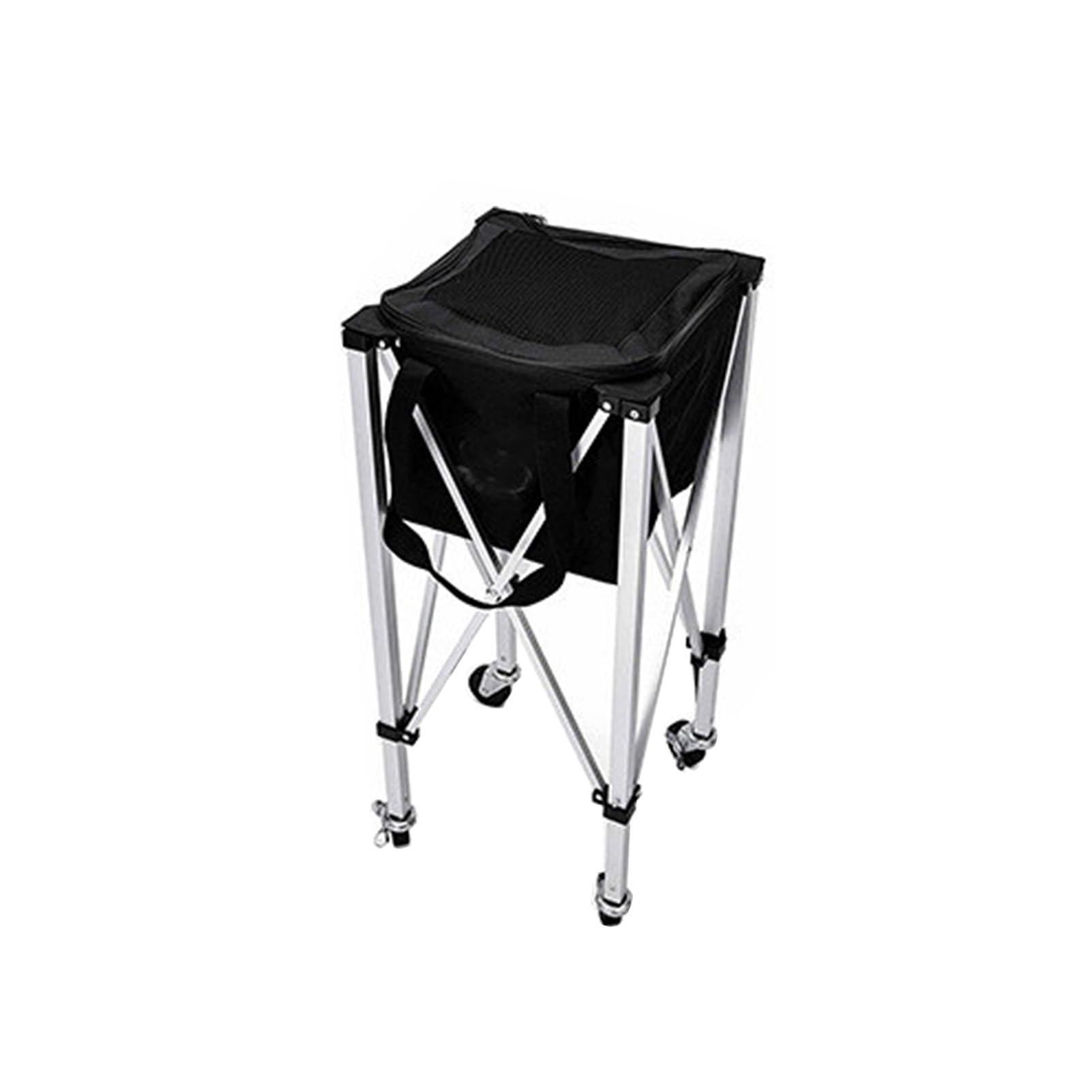 Generico Tramoggia For Palline Da Tennis Extra Large | Cestino pieghevole for palline da tennis con ruote e borsa rimovibile, for baseball/softball