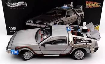 デロリアン　フィギュア　金属製　即発送 Amazon.co.jp: HW 1/18 バックトゥザフューチャー デロリアン