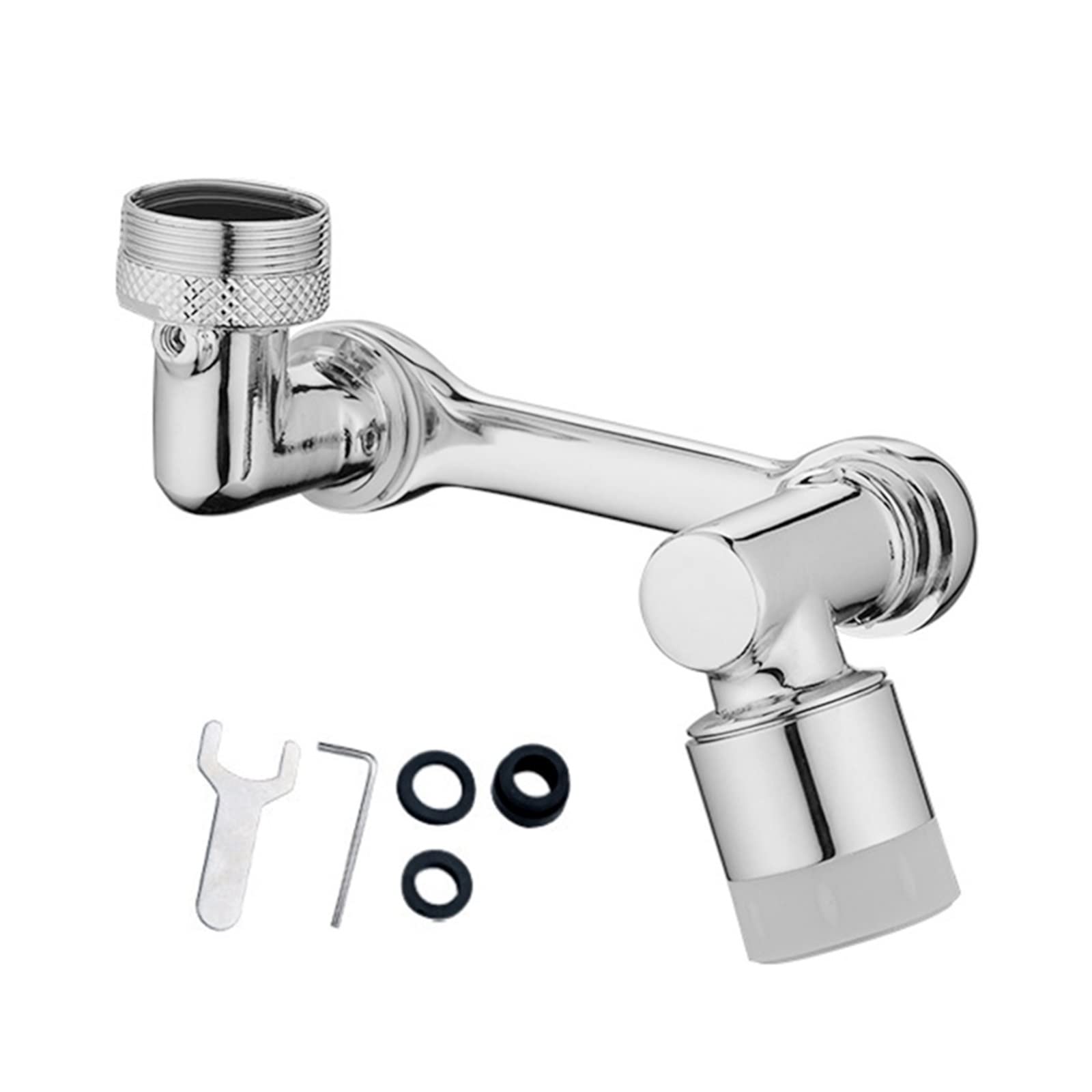 Girar Grifo Giratorio aireador Universal 1080 ° Extensor Giratorio Grifo aireador Filtro Resistente a Salpicaduras Cocina Lavabo Grifo aireador Boquilla Grifo Brazo Robot (Color: Doub