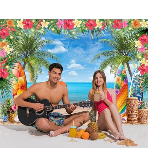 Summer Hawaiian Beach Backdrop 7x5Ft - $5.99 with code CMUUDK76 - Image 2